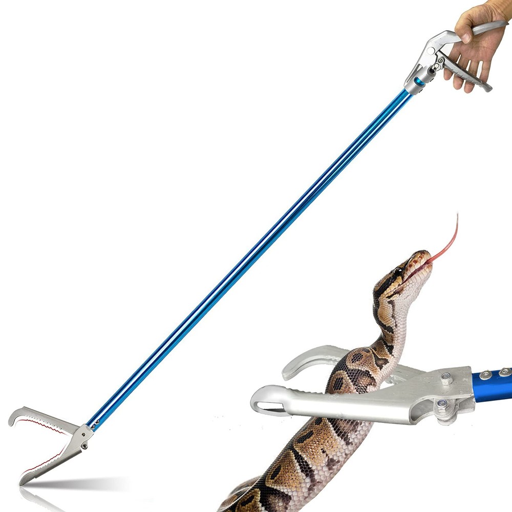 IC ICLOVER 52 Inch Aluminum Alloy Snake Tongs, Professional Standard All-in-One