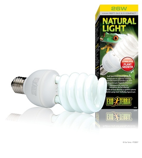 EXO TERRA NATURAL LIGHT – 26 WATT – PT-2191 – REPLACES 2.0 BULB