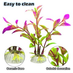 10Pcs Aquarium Plants, Fish Tank Accessories Artificial Aquatic Plants, Artif…