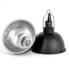 Reptile Light Fixture 2 Pack, 8.5 in Deep Dome Reptile Heat Lamp Fixture, Opt…
