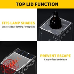 KAKOOTI 11 Gallon Tall Terrarium 12x12x18 Vertical