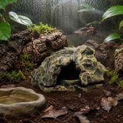 Pet Rock Hide Easy to Clean Pet Cave Hide Stable Base for Aquatic Habitat