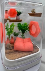 Coral Cove Glow Jumping Spider Enclosure – Stylish Pet House for Your Arachnid