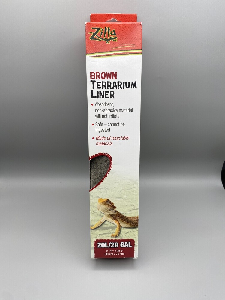 Zilla Brown Reptile 29 Gal Terrarium Liner