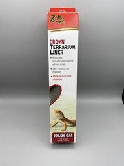Zilla Brown Reptile 29 Gal Terrarium Liner