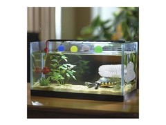 Turtle Tank Accessories Set Detachable Shell Cleaning Brush & 3 Floating Balls