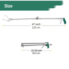 47″ 50″ 52″ Foldable Snake Tongs Grabber Catcher Reptile Pick Up Handling Tool