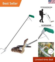 60″ Professional Snake Tongs – Stainless Steel, Safe & Durable Handling Tool