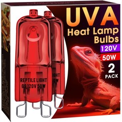 G9 Infrared Heat Lamp Bulbs for Reptile Mini Reptile Light Dimmable Night Red