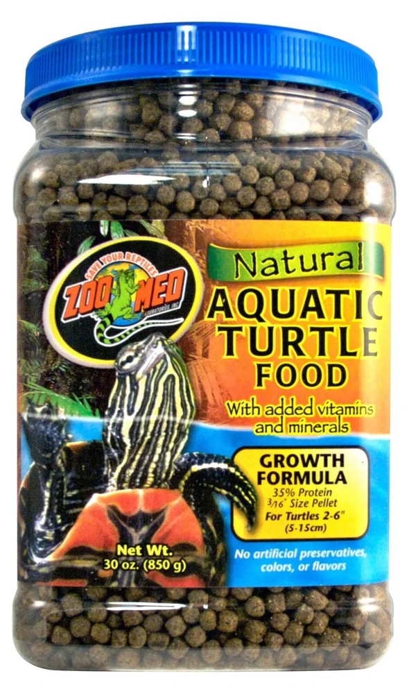 Zoo Med Natural Aquatic Turtle Food Growth Formula 30 oz.