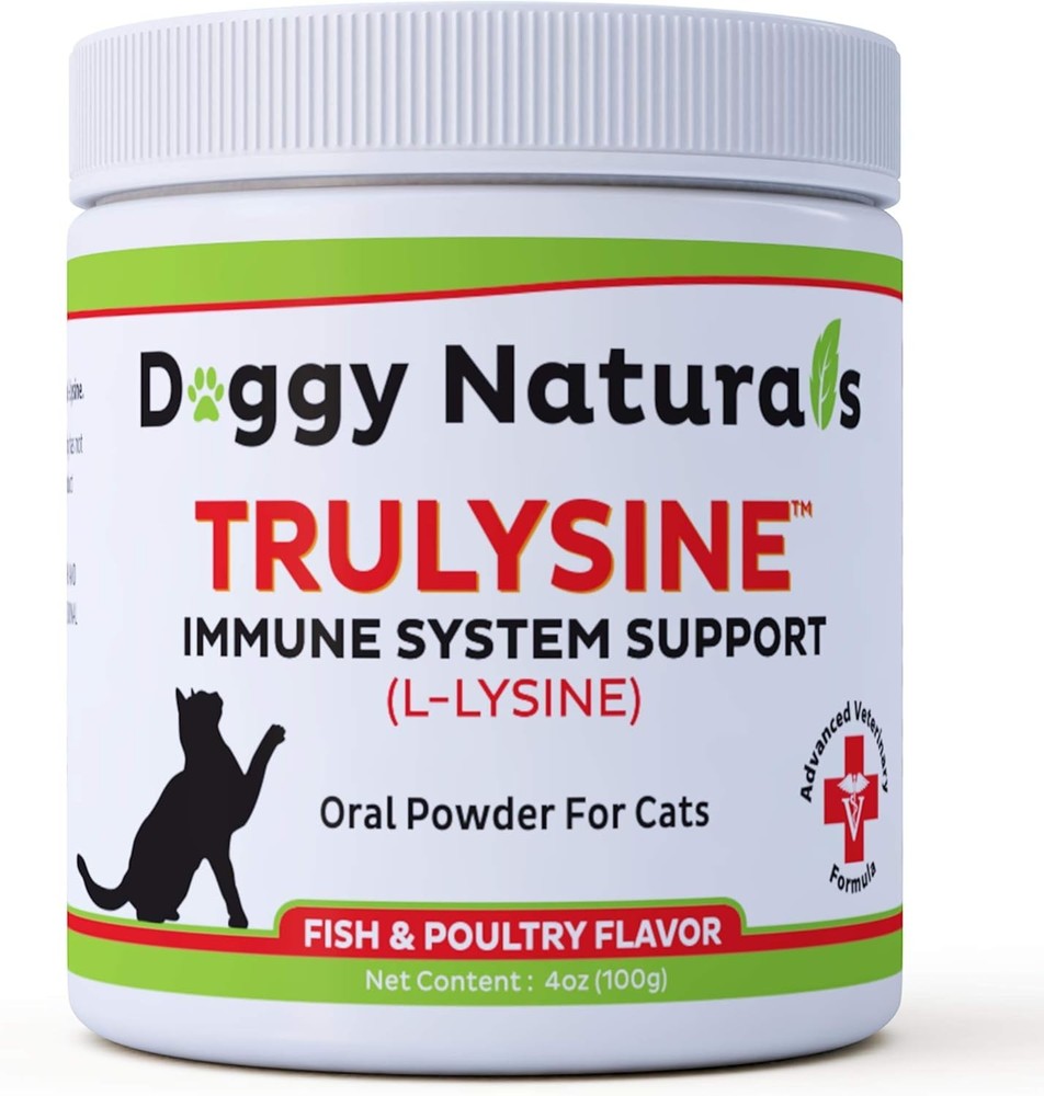 Trulysine L-Lysine for Cats Immune Support 100 Grams ( 500mg / Scoop), NO