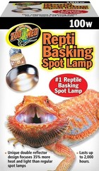 Zoo Med Repti Basking Spot Lamps 100W Unique Double Reflector Beam – 3 Pack