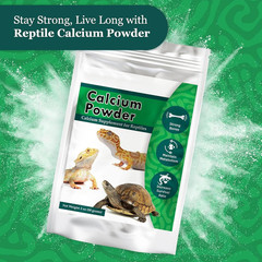 Cocoo Reptile Calcium Powder, Ideal for Leopard Geckos, Chameleons, Iguanas, Tur