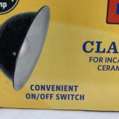 Aqua Culture Repta-clamp Lamp 75 Watt 5.5 Inch Ceramic With Switch 60 Watt Bulb
