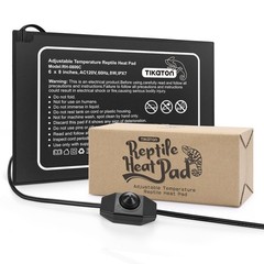 Reptile Heat Pad – Adjustable Temperature Under Tank Heater for 10-20gal/30-4…