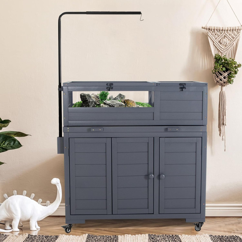 Premium Reptile Habitat Enclosure for Tortoises, Lizards, and Snakes – Adjustabl