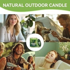 Citronella Candles Outdoor Set, 2 Pack Jar Candle for Patio Camping Backyard …
