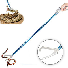 60 Inch Blue Snake Tongs Lightweight Aluminum Alloy Humane Grip Tool
