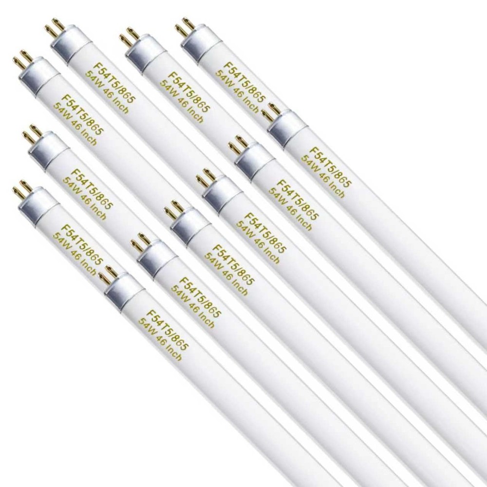 F54T5/865/HO 54 Watt 46 Inch T5 Fluorescent Tube Light Bulb, T5 54W Grow Ligh…