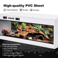 Reptile Enclosure Up to 40x16x16in Stackable Terrarium Snake Tank 44 gallon Cage