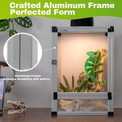 Hybrid Reptile Cage Small Habitat Air Cage Perfect for Frogs, Lizards, Chameleon