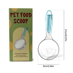 Cuchara multiusos comida mascotas: cuchara comida perros y gatos con clip bolsa.