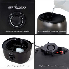 4L Reptile Humidifier, Large Reptile Mister Tank Fogger for Terrarium Vivarium