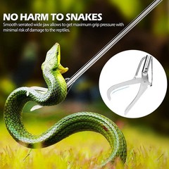 47″ Reptile Snake Tongs Stick Grabber 120cm Snake Catch Pro Herp Handing Tool
