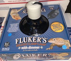 Fluker’s DELUXE-Clamp Lamp with Dimmable Switch Reptiles 8.5″ Black NEW IN BOX