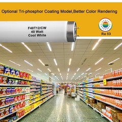 (6 Pack) F40T12 48 inch luorescent Bulbs,T12 4 Foot Linear Fluorescent Tube,4…