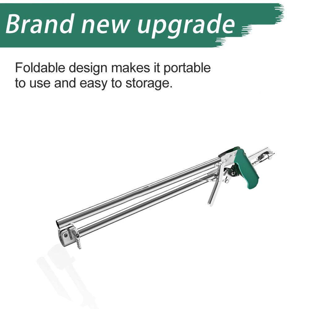 47″ Foldable Snake Tongs Hook Reptile Grabber Handling Stick Tool Catching Bag