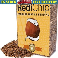 Organic Reptile Substrate Coco Chips Bioactive Bedding Snakes Geckos Tortoises