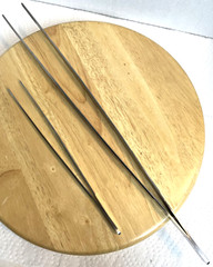 Large Stainless Forceps Aquarium Planting Snake Feeding 2pc Set Lot