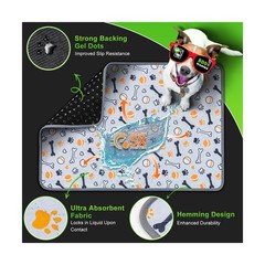 Hompet Dog Grass Pad with Tray Large, 41″x27″, 2 Reusable Artificial Turf for…