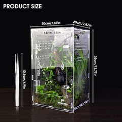 Acrylic Jumping Spider Enclosure – Insect Terrarium for Spiders, Mantises, Taran