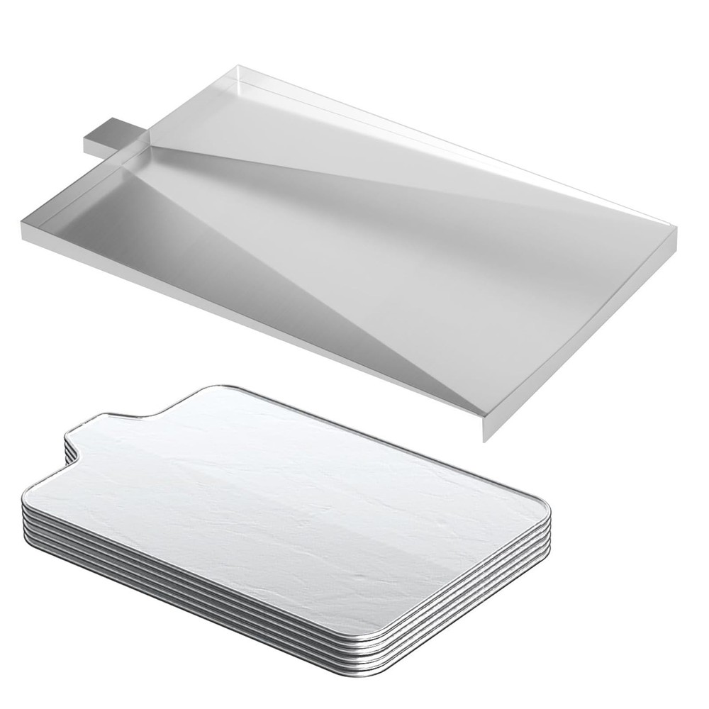 SUB025 Drip Pan with 6-Pack Disposable Liner for Traeger Tailgater 20, Bronso…