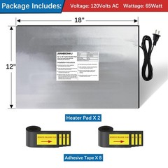 RV Tank Heater Pad 120V,12″x18″ RV Holding Tank Heater Pad w/Thermostat-2pk |…