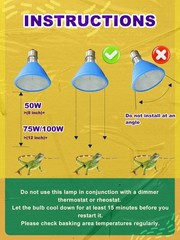 Heat Lamp Bulb, Infrared Heat Bulb, 75 Watts