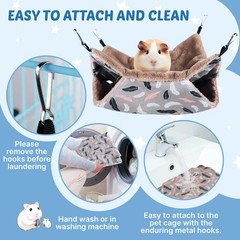 2 Pieces Guinea Pig Rat Ferret Hammocks and Warm Beds for Small Animals Pet, …
