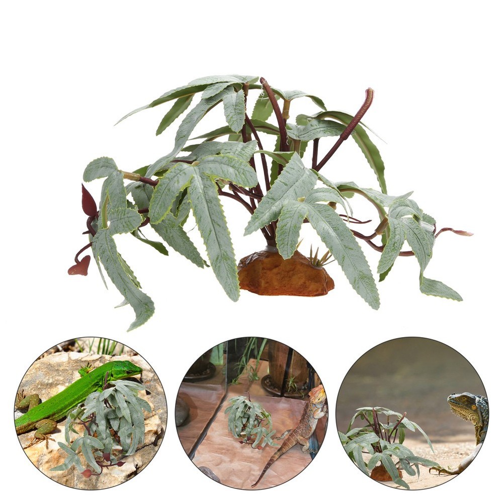 Simulated Plant Green Plants for Reptile Terrarium Aquarium Artificial
