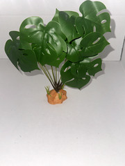Fake Monstera Plant fake reptile plant for terrarium and tank decor realistic