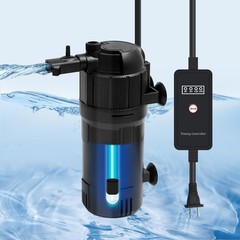Fish Tank Filter with U-V Light, Submersible Aquarium Filter for 10 to 40 Gal…