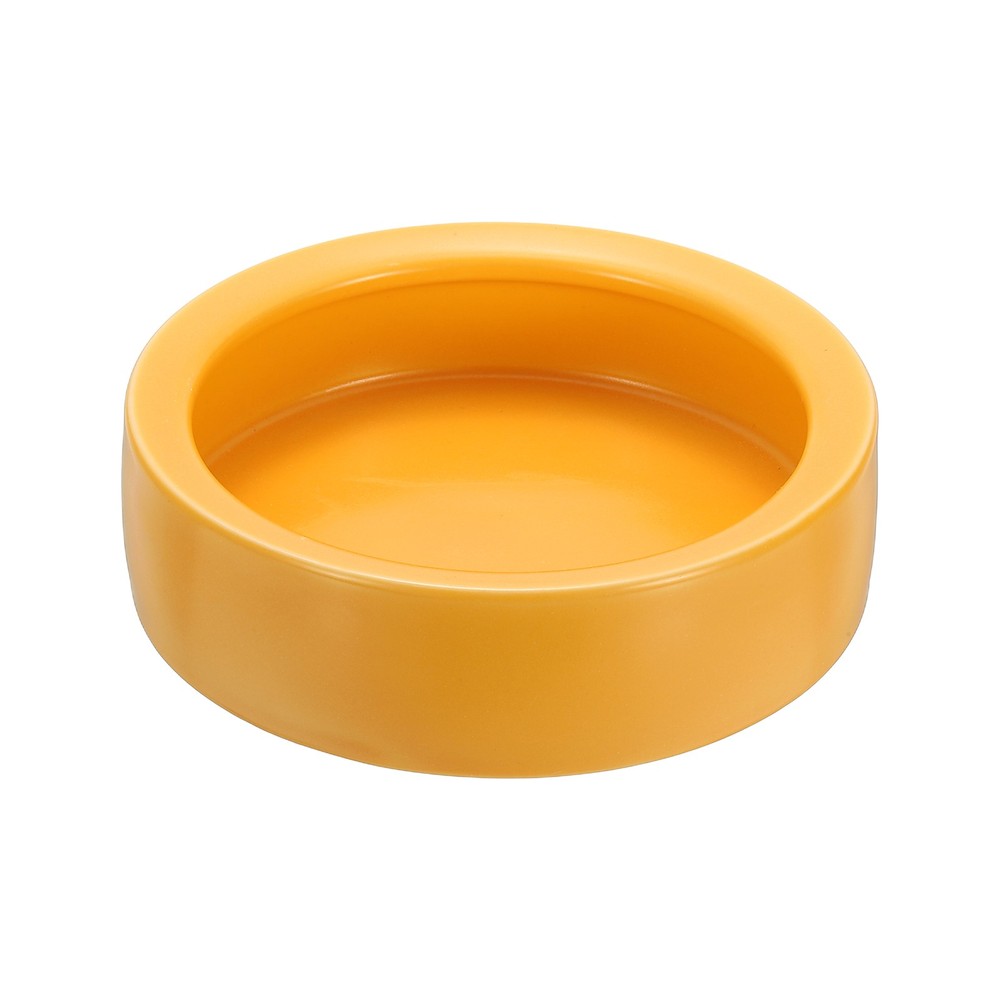 Reptile Food Bowl Worm Water Dish Ceramic Pet Bowl Small 4 Inch Clay