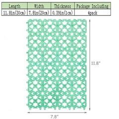 Hamiledyi Rabbit Cage Mats 6 Pcs Rabbit Resting Mat for Wire Floor Cages Plas…