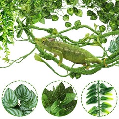 QUOZUO Bearded Dragon Tank Accessories for Habitat, Terrarium Hanging Plants …