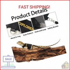 Bearded Dragon Harness and Leash-Bearded Dragon Clothes Lizard Accessories Stuff