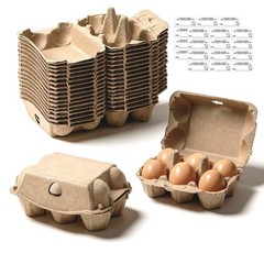 15 Pack Egg Cartons Cheap Bulk, 6 Count Egg Storage Containers Holder, Sturdy…