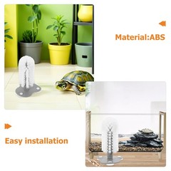 2 Pcs Turtle Cleaning Brush Reptile Accessories Aquarium Cup