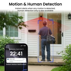 INFIYA 2K No Drill Window Camera-2 Pack 2.4Ghz & 5Ghz WiFi Dome Cameras for H…