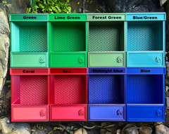 Personalized Gecko, frog, and small reptile magnetic feeder- Good Soup- Green